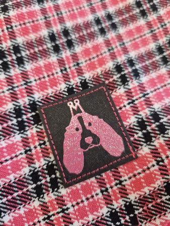 Silkedekken Pink rutet gabardin ESS M