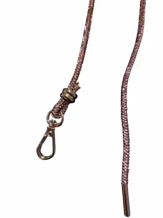 Hemeli Design Utstillingsbånd 3mm lilla glitter/mini sølvkrok