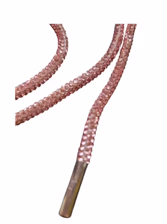 Hemeli Design Utstillingsbånd 3mm rosa glitter/mini sølvkrok