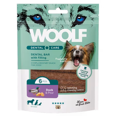 WOOLF DENTAL CARE DUCK AND PEAR BAR 108G