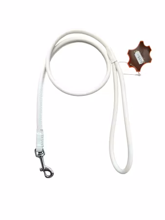 Dapperdogs kobbel hvitt skinn 5mm/100cm