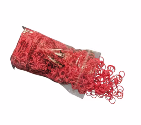 Lainee Latex strikk "Wrapping Band", Schocking Pink 1800stk/16mm