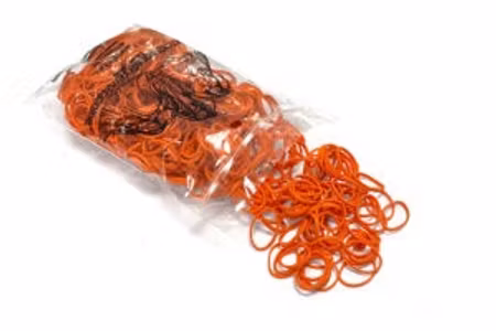 Lainee Latex strikk  "Wrapping Band", Orange 1800stk/16mm