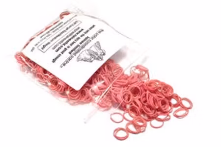 Lainee Latex strikk 1/4" Small Size, Medium Weight, Fiesta Pink