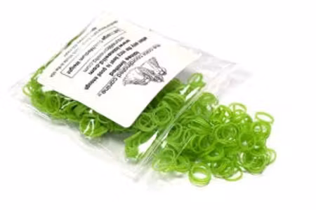 Lainee Latex strikk 3/8" Large Size, Medium Weight, Lime Green