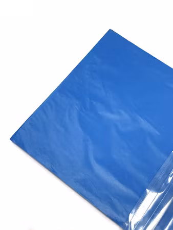 Lainee Plastic Paper Wraps, Electric Blue