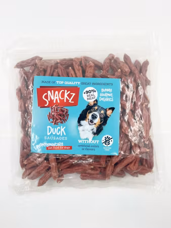 SNACKZ DUCK SAUSAGE 1,2KG