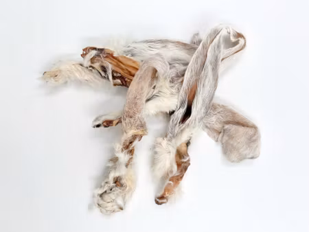 SNACKZ RABBIT EARS WITH FUR 350G