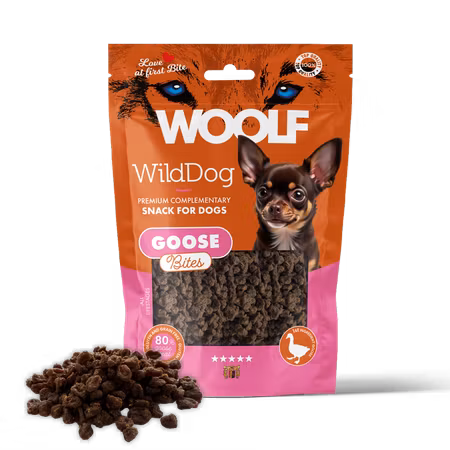 WOOLF WILDDOG SOFT GOOSE (Gås) BITES 100G