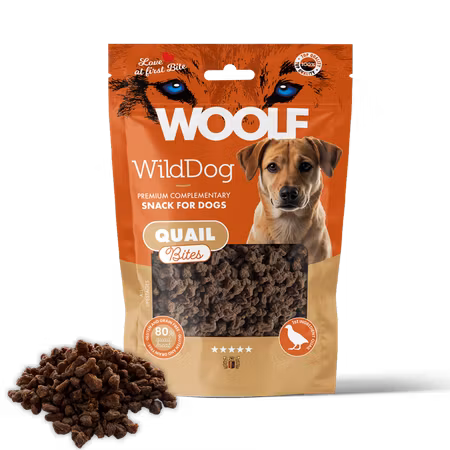 WOOLF WILDDOG SOFT QUAIL (Vaktel) BITES 100G