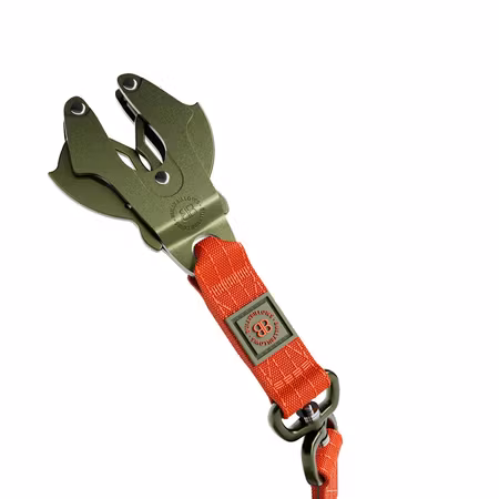 BullyBillows 1.4m LIGHTER Swivel Combat Lead Burnt Orange x Khaki