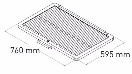 Mibrasa 110 L, Träkolsugn(Godkänd e. Kiwa 3002)