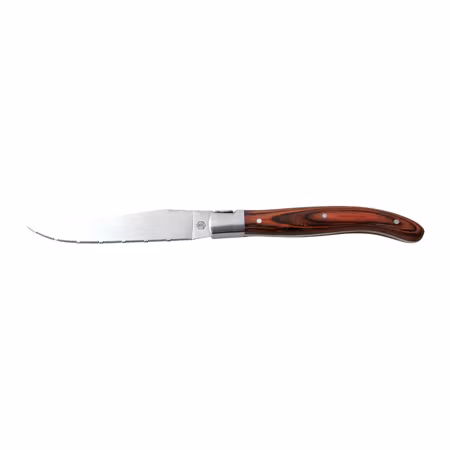 Laguiole Grillkniv 6st brunt trähandtag, räfflad egg [40268323]