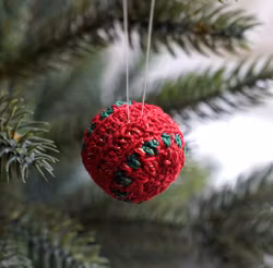 Julekule glitter
