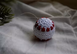 Julekule glitter