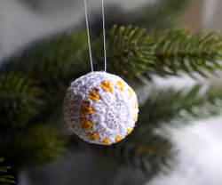 Julekule glitter