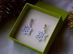 Glitrende snøfnugg hvit