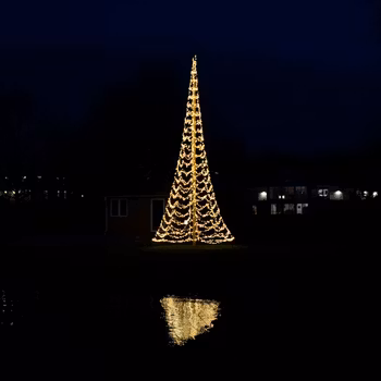 Flaggstångsbelysning Glimma 4000/8000LED varmvit, 12 m