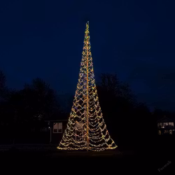 Flaggstångsbelysning Glimma DUOLED, 8 meter