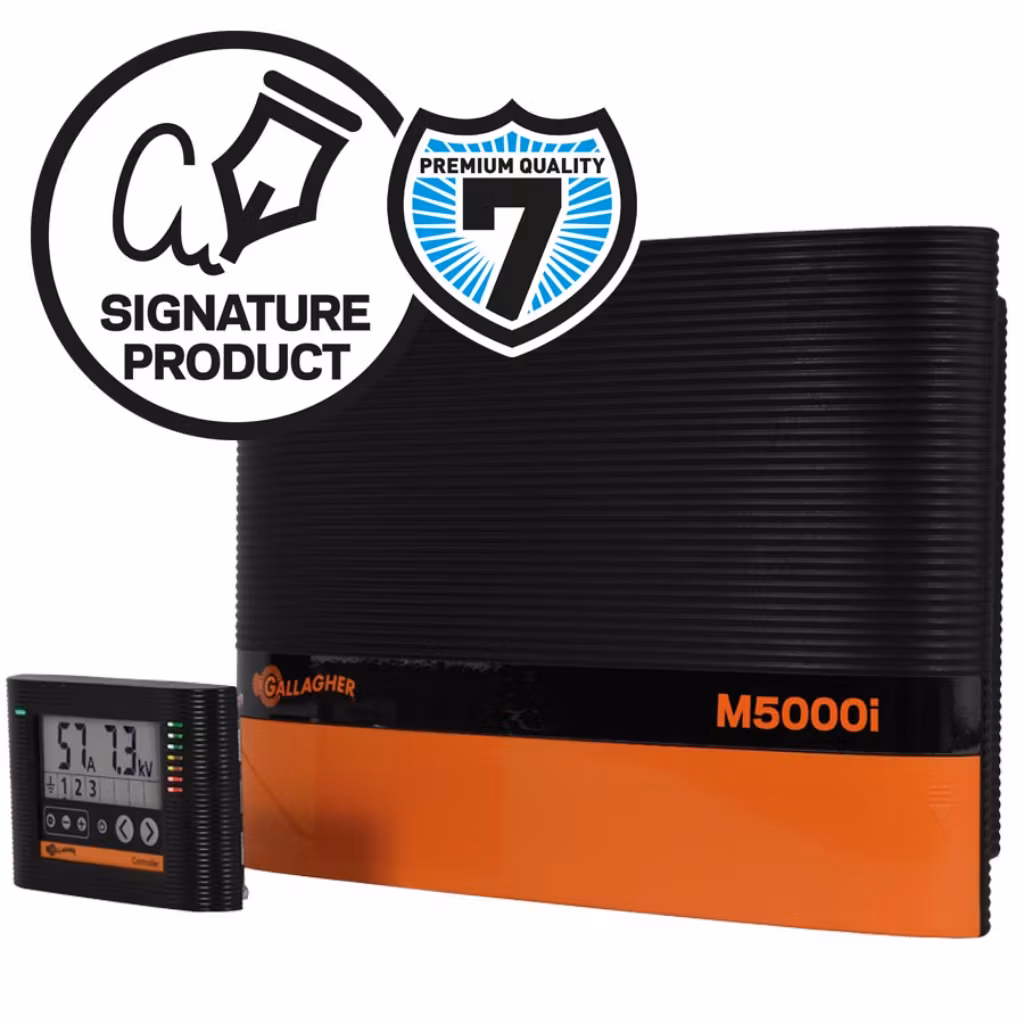 7 års Gallagher-garanti (efter registering) - Stängselaggregat Gallagher M5000i | farmab.se