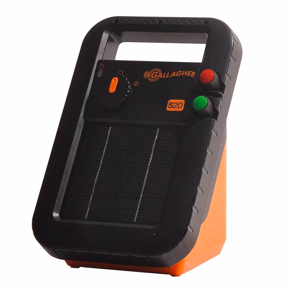 Solpanelsaggregat Gallagher S20 inkl. batteri och stativ | farmab.se