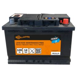Blybatteri Gallagher Premium 12V/105Ah