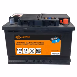 Blybatteri Gallagher Premium 12V/105Ah