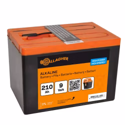 Batteripaket Gallagher Alkaline 9V/210Ah