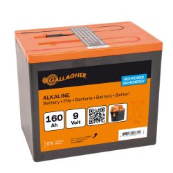 Batteripaket Gallagher Alkaline 9V/160Ah