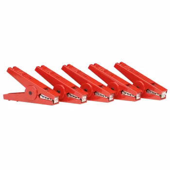 Krokodilklippsfäste Gallagher Röd, 5-pack