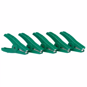 Krokodilklippsfäste Gallagher Grön, 5-pack