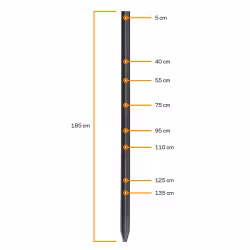 Plaststolpe Gallagher Eco 185cm, 4-pack