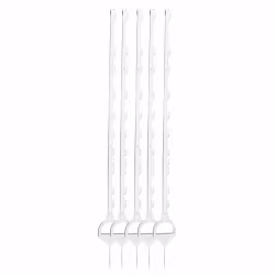 Häststolpe Gallagher vit 155cm, 5-pack