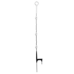 Fjäderstålstolpe Gallagher Multitråd 110cm vit, 10-pack