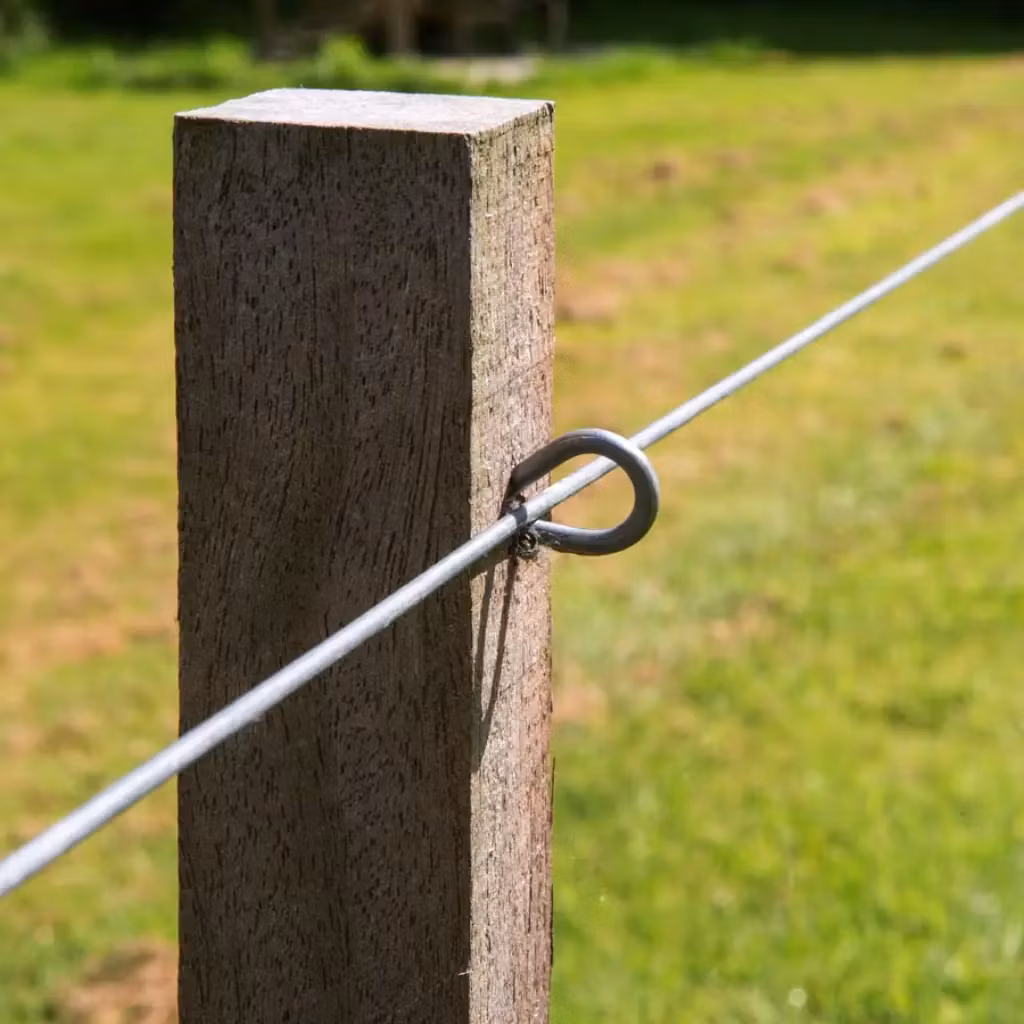 Mot stolpe - Järntråd Gallagher High Tensile zink-alu-tråd 1,8mm | farmab.se