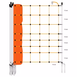 Fårnät Dubbelspets Gallagher 90cm Vit stolpe, 50m