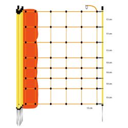 Fårnät Enkelspets Gallagher 90cm Gul stolpe, 50m