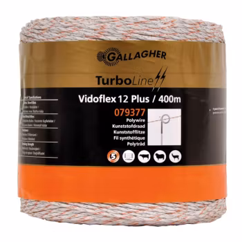 Eltråd Gallagher Vidoflex 12 TurboLine Plus vit 400m