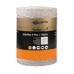 Eltråd Gallagher Vidoflex 9 TurboLine Plus vit, 1000m