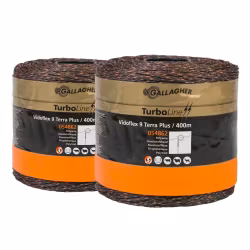 Eltråd Gallagher Duopack TurboLine 9 Plus terra 2x400m
