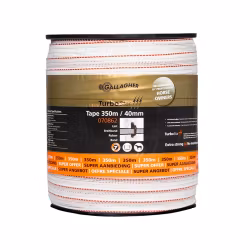 Elband Gallagher TurboStar 40mm vit, 350m