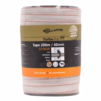 Elband Gallagher TurboStar 40mm vit, 200m