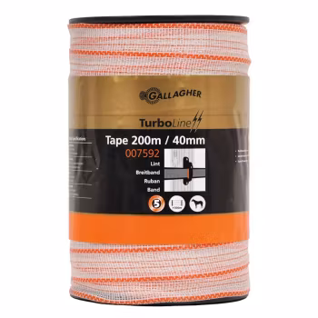 Elband Gallagher TurboLine 40mm vit, 200m