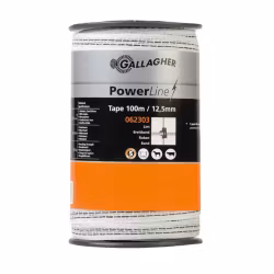 Elband Gallagher PowerLine 12,5mm vit, 100m