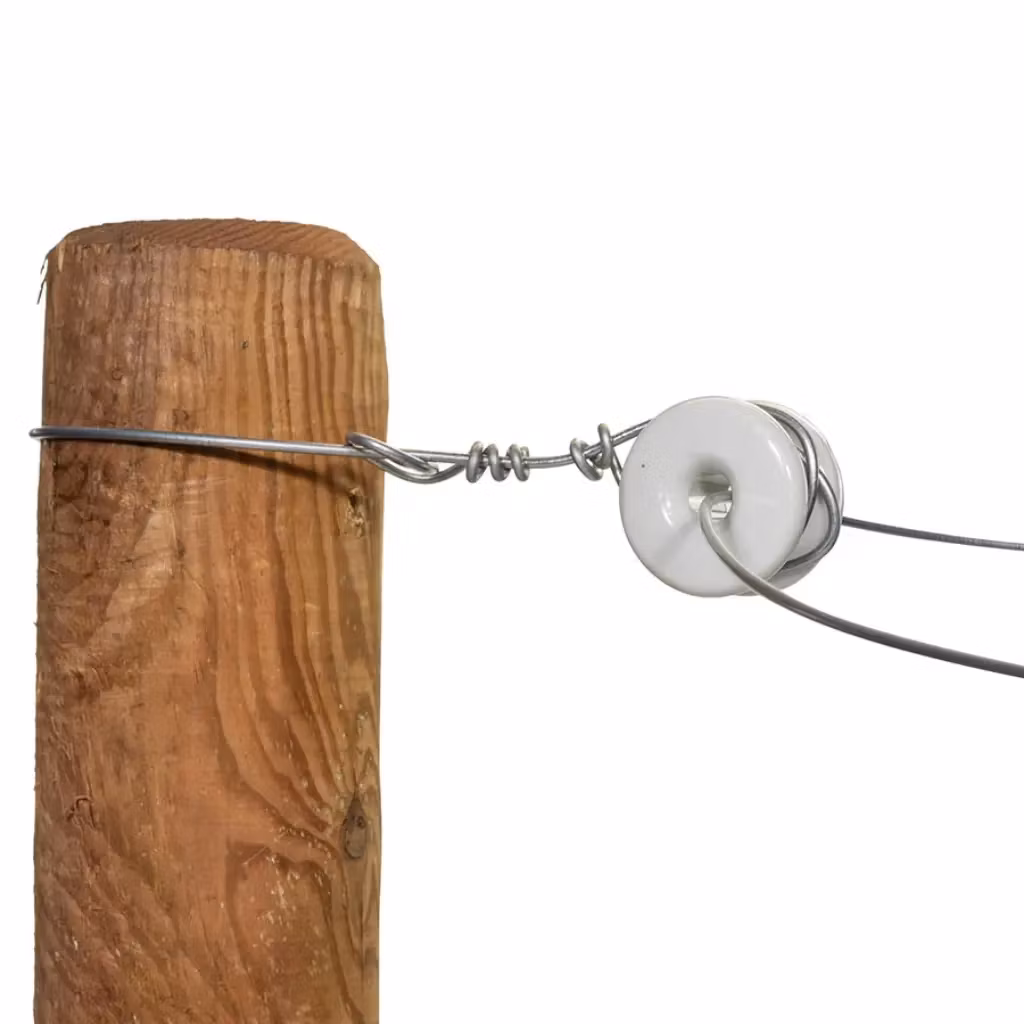 Hörnisolator Gallagher porslin rund, 6-pack