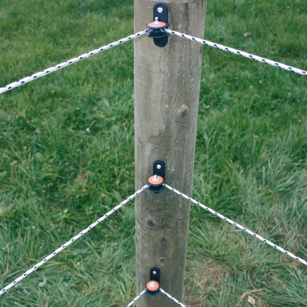 Optimal för montering i innehörn - Rullhörnisolator Gallagher 5-pack | farmab.se