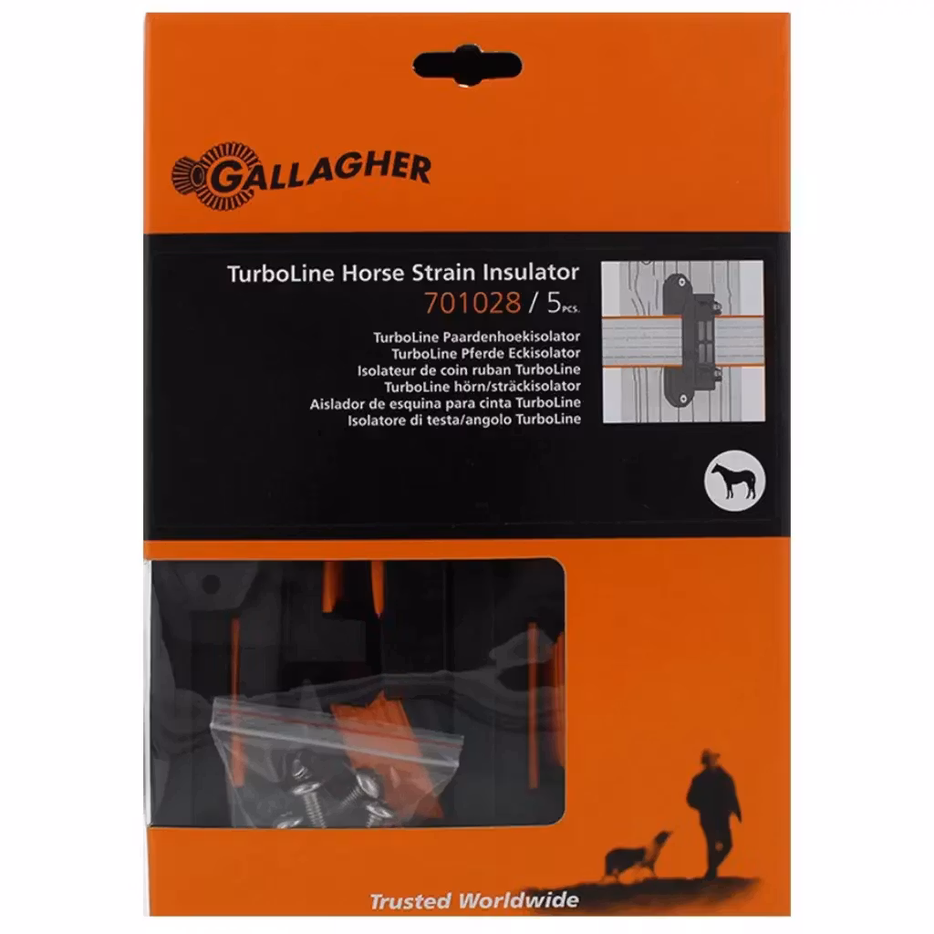 Förpackning framsida - Hörn/spännisolator Gallagher TurboStar, 5-pack | farmab.se