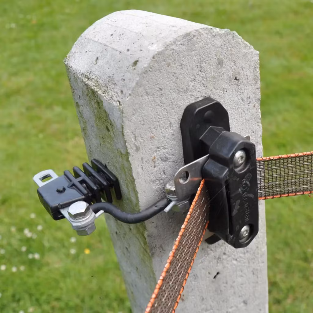 Säker permanent fastsättning - Hörn/spännisolator Gallagher TurboStar, 5-pack | farmab.se