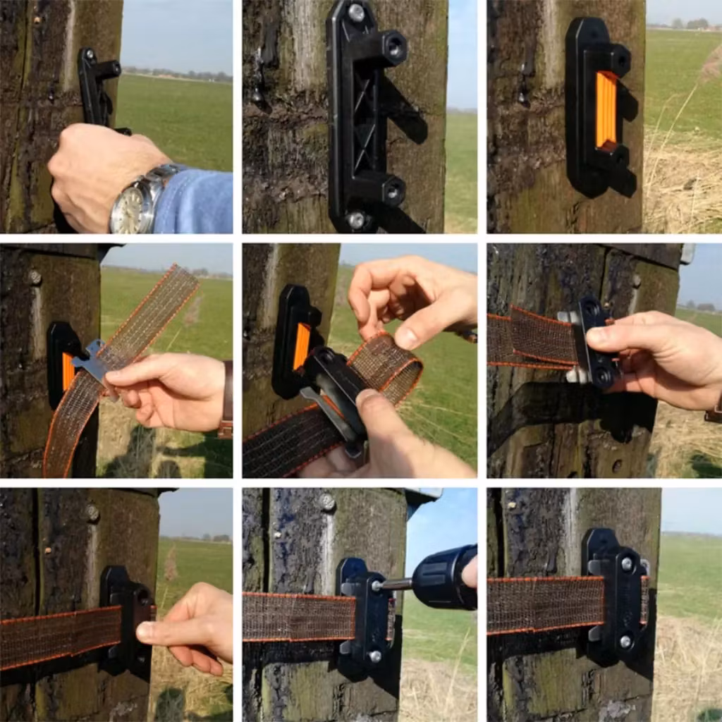 Enkel montering - Hörn/spännisolator Gallagher TurboStar, 5-pack | farmab.se