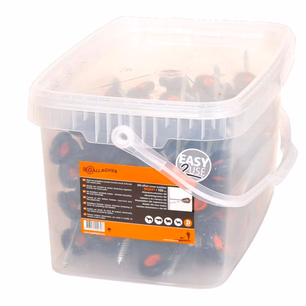 Förpackning 100st - Distanshållare Gallagher XDI Ringisolator 18cm | farmab.se
